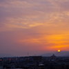 屋上夕景