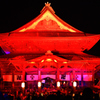 五輪の灯　善光寺本堂