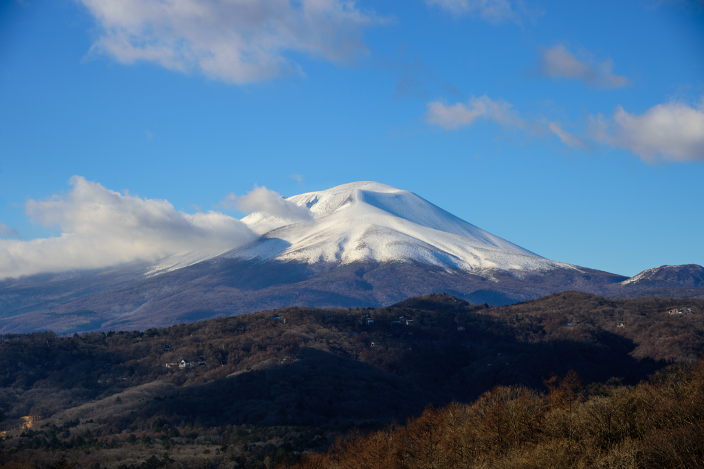 冠雪の浅間山