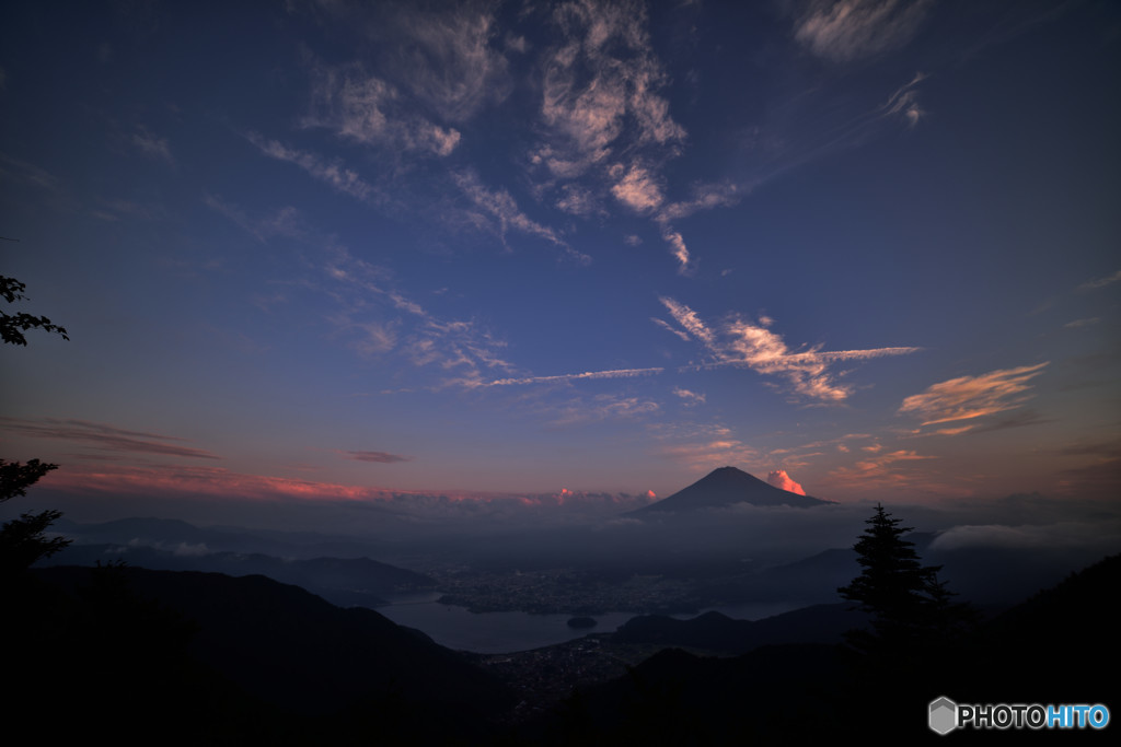 夕富士