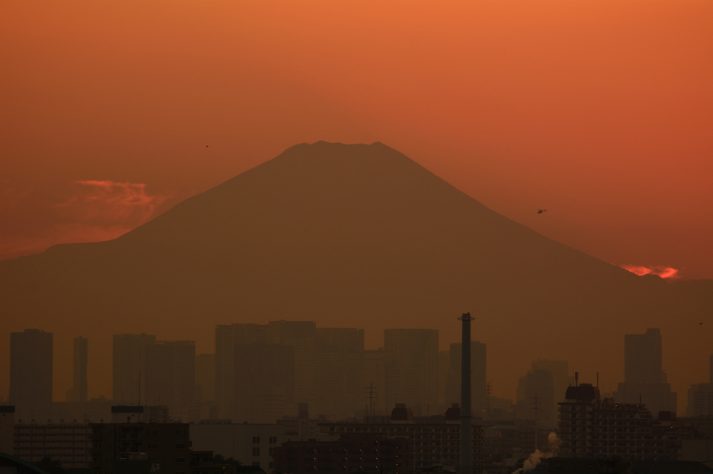 船橋からの富士