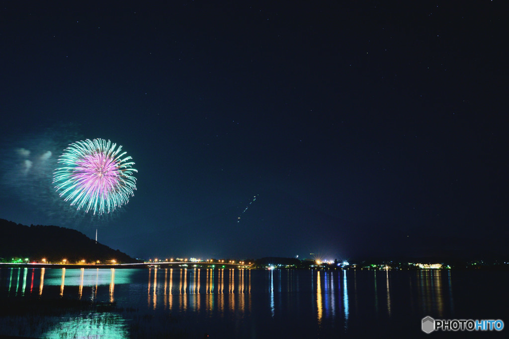 河口湖花火2