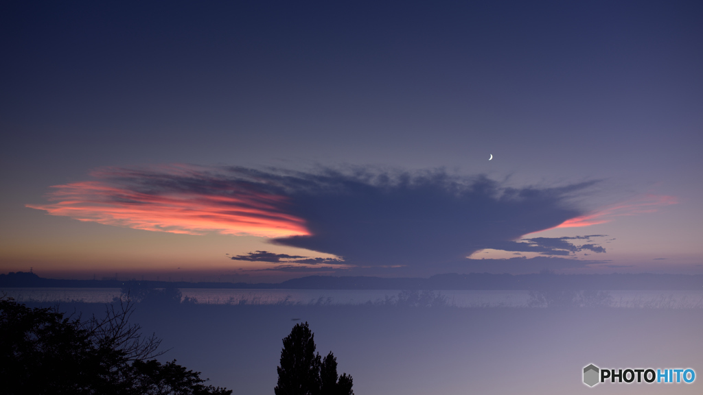 怪雲夕焼け