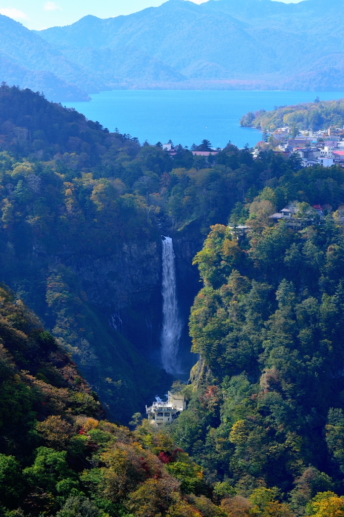 中禅寺湖と華厳の滝
