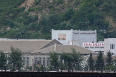 北朝鮮国境の列車駅