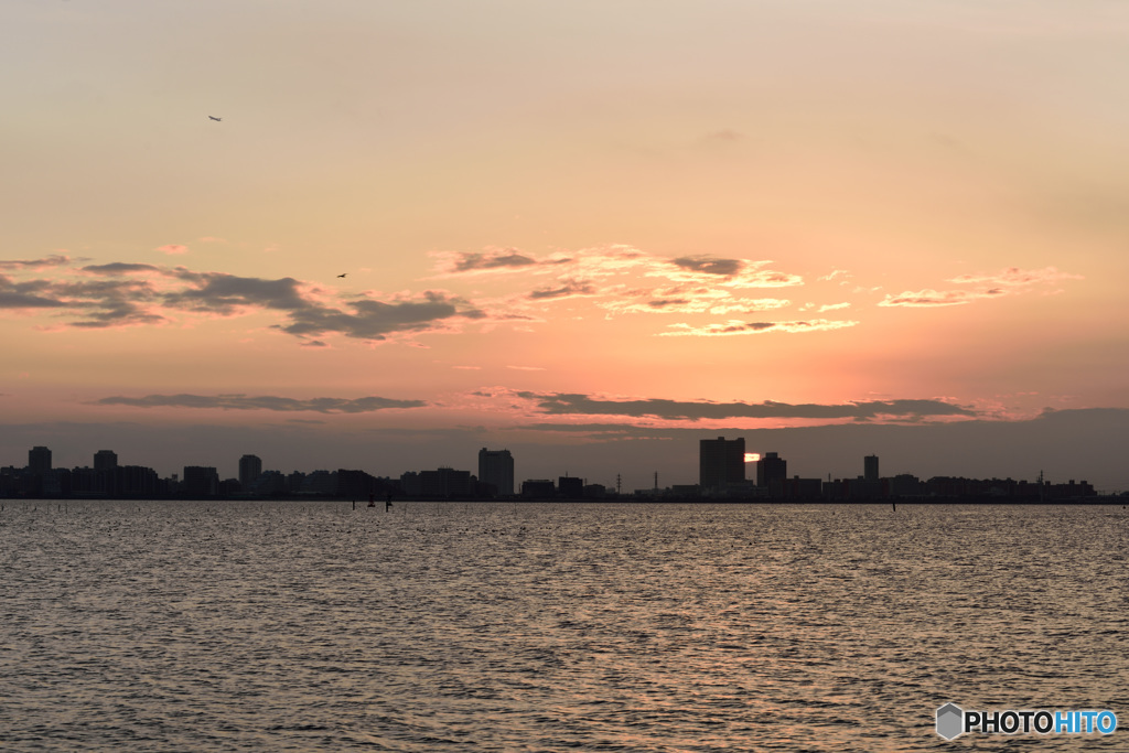 三番瀬の夕焼け