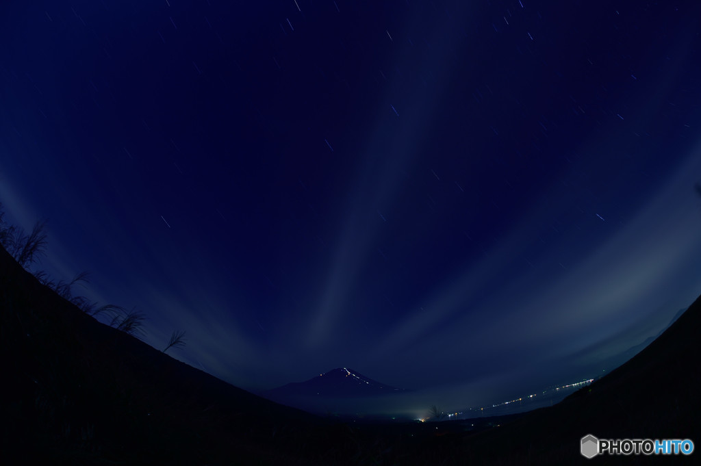 一瞬の星空