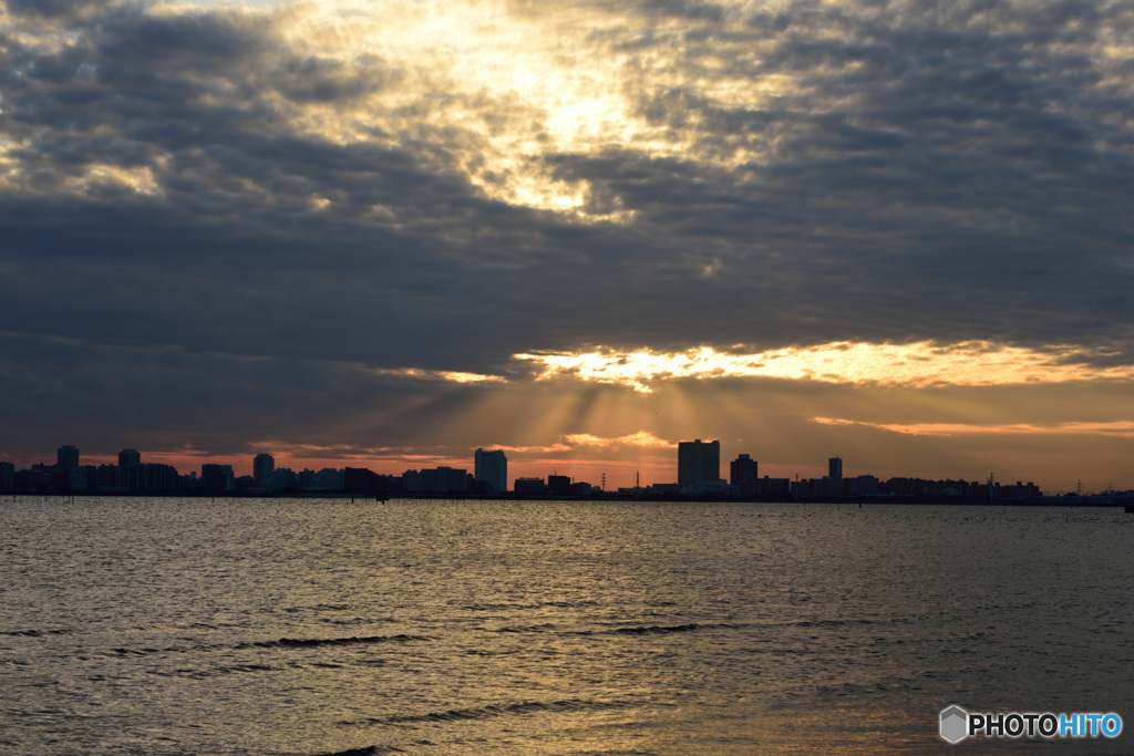 三番瀬の夕日5