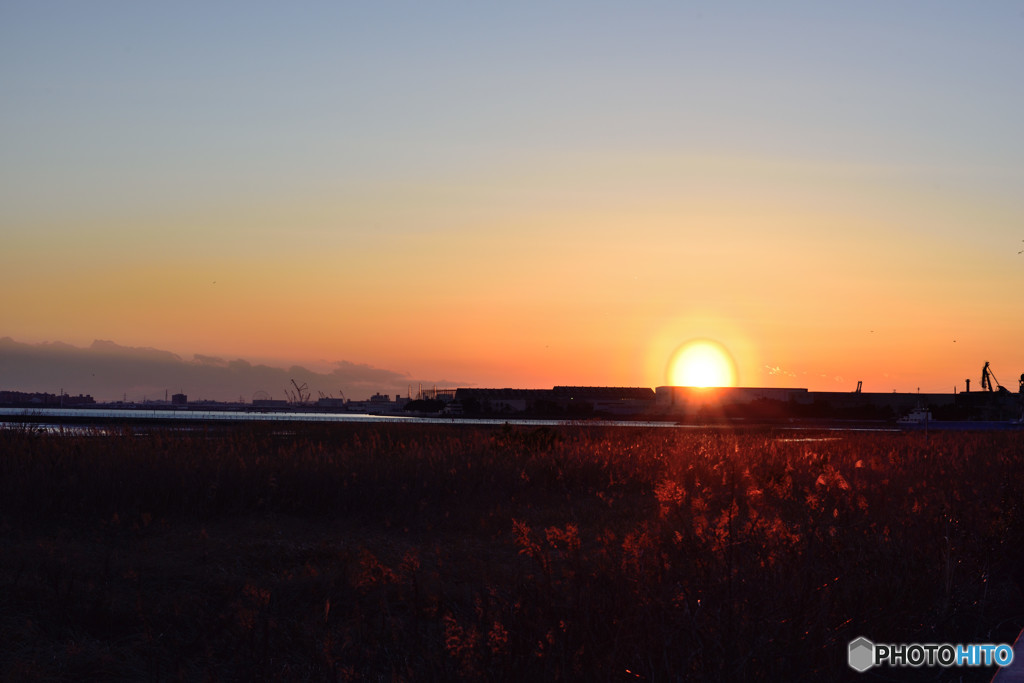 三番瀬公園夕日