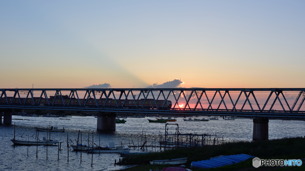 江戸川夕焼け