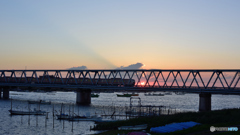 江戸川夕焼け