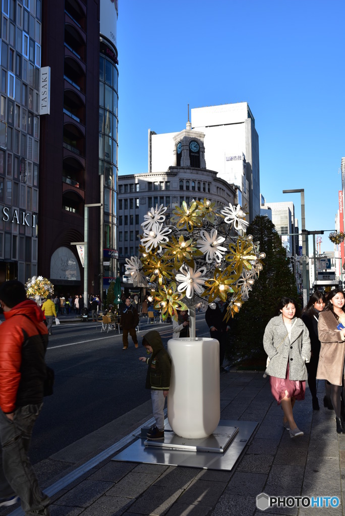 銀座の一角