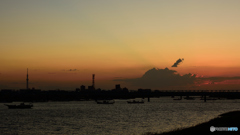 江戸川夕焼け