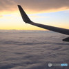  Sunset above the clouds