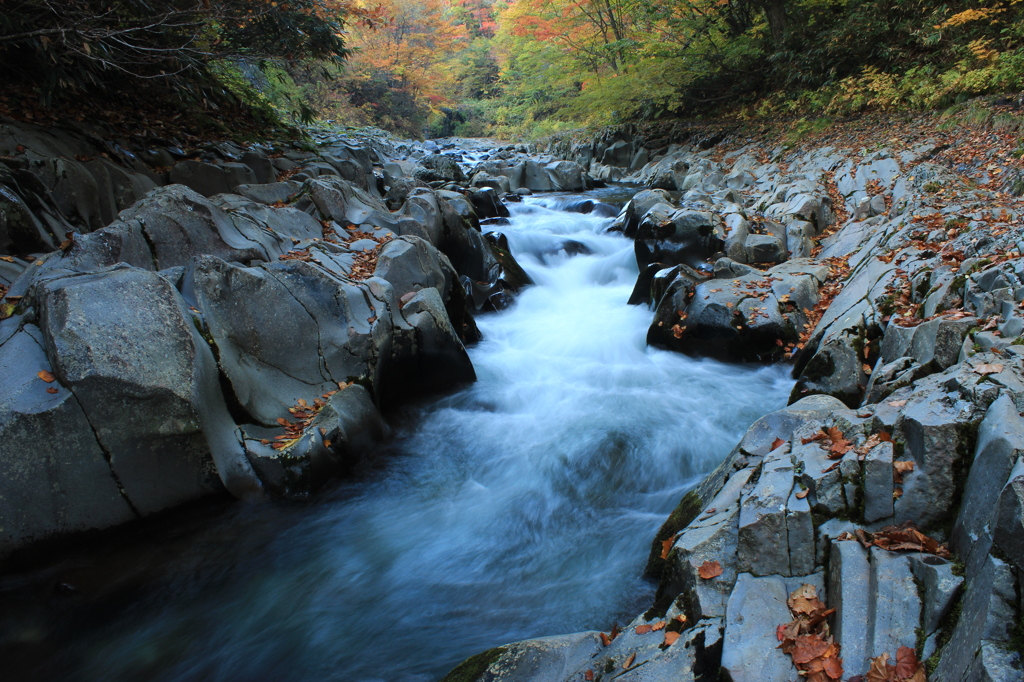 flowing