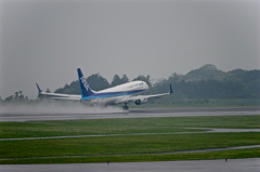 Rainy Takeoff