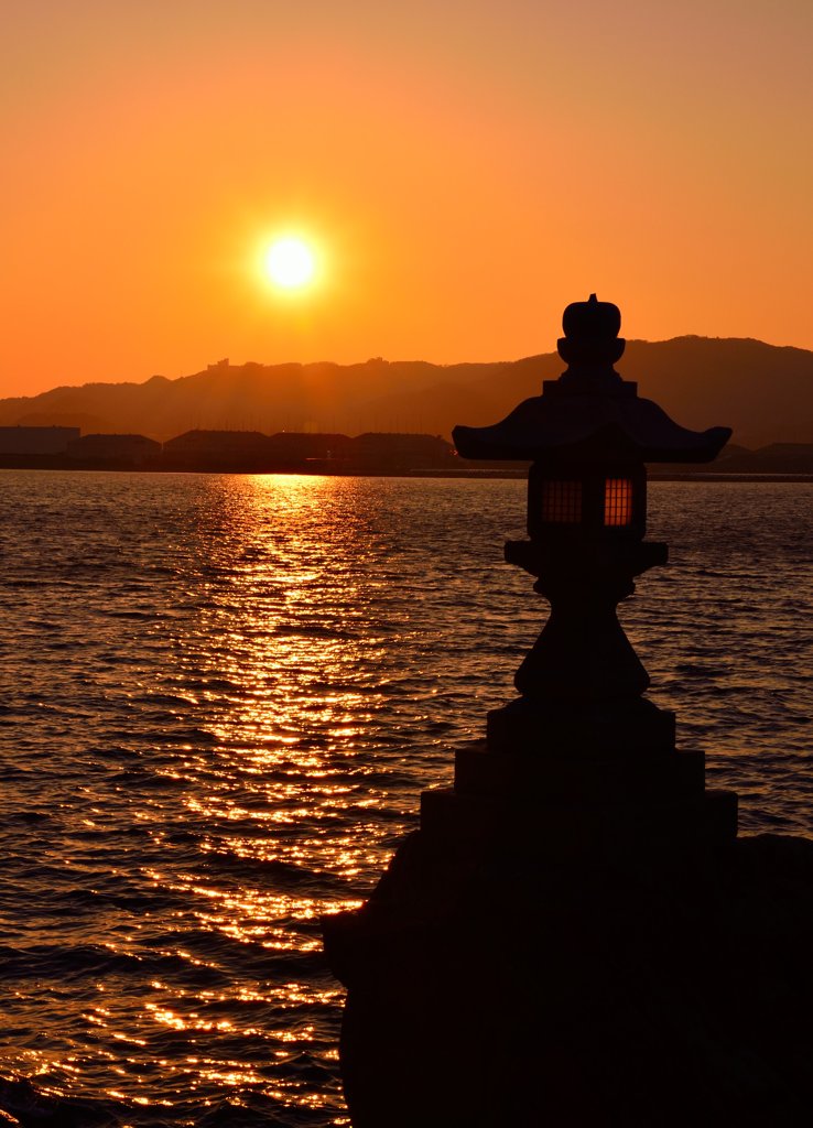 竹島の夕暮れ