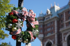 東京ディズニーシーのクリスマス飾り