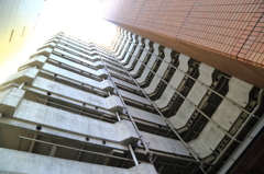 見上げる