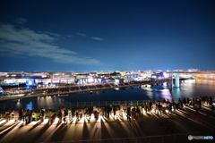 大屋根リングの夜景