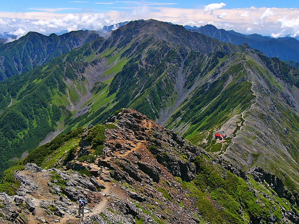 北岳より間ノ岳