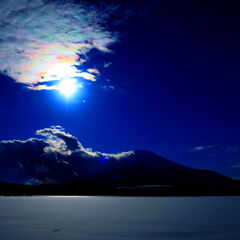 彩雲と富士@山中湖