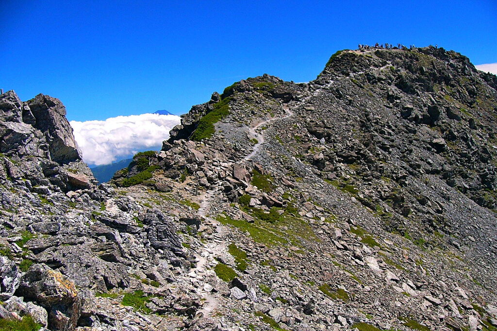 北岳山頂直下