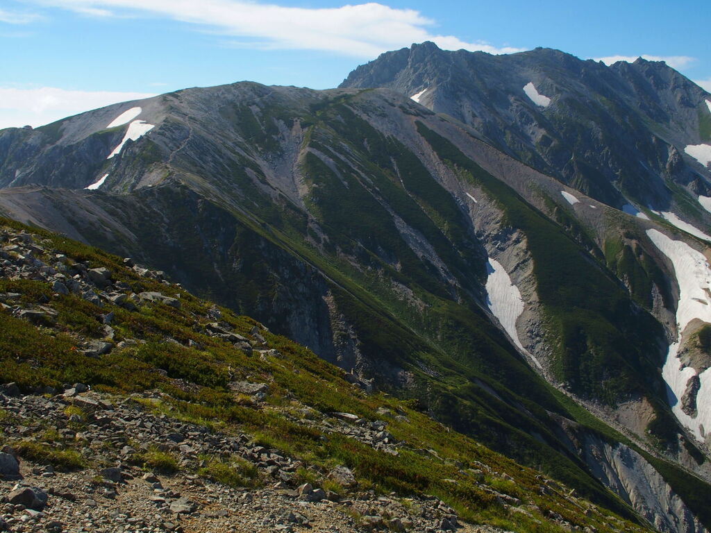 立山への稜線