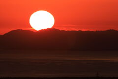 駿河湾の夕陽