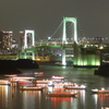 橋と屋台舟