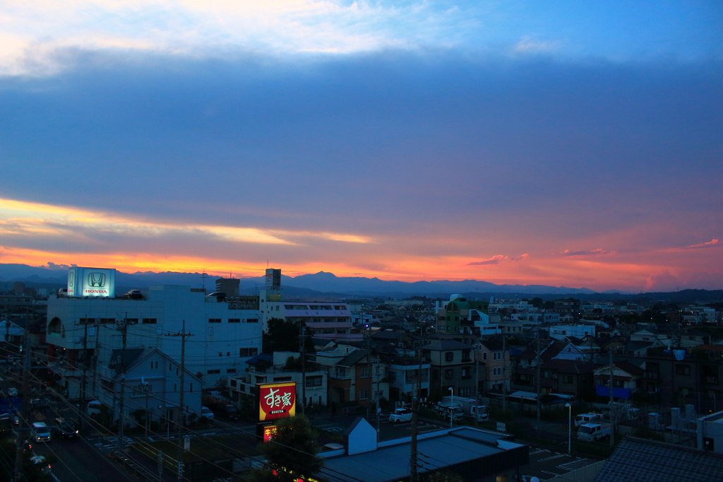 ある日の夕空