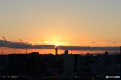 我が家からの夕景