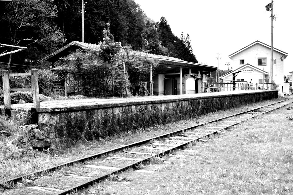 廃線と駅舎