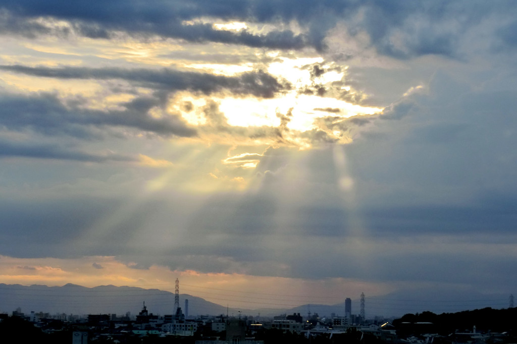 夕暮れの光