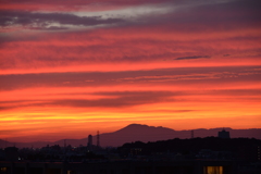 真っ赤に燃える空②