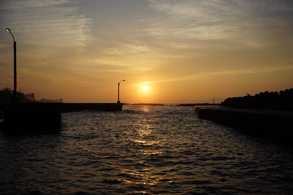 日本海の夕暮れ