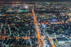 あべのハルカス展望台　夜景