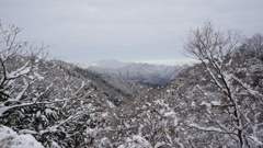 冬の鍵掛峠