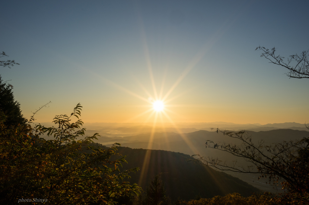 続・里山の夕焼け