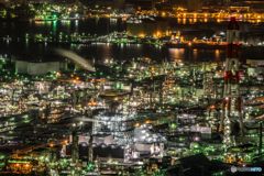 水島コンビナート 夜景①