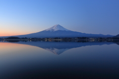 河口湖にて