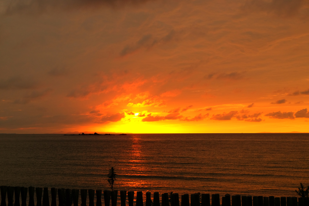 糸島の夕日