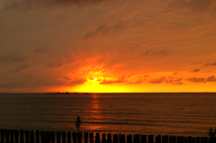 糸島の夕日