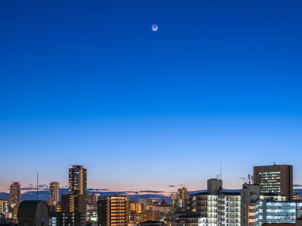 暮れない夜景。