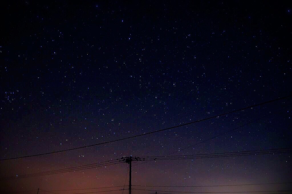 星が綺麗だったから