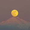 Moon and Mt TOKACHI