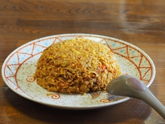 カレーヌードル炒飯