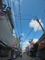 十条銀座 アーケードを抜けて