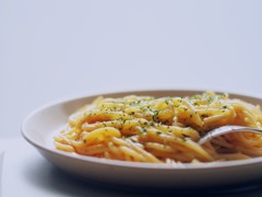 北海道産生クリームの濃厚明太子スパゲッテイ
