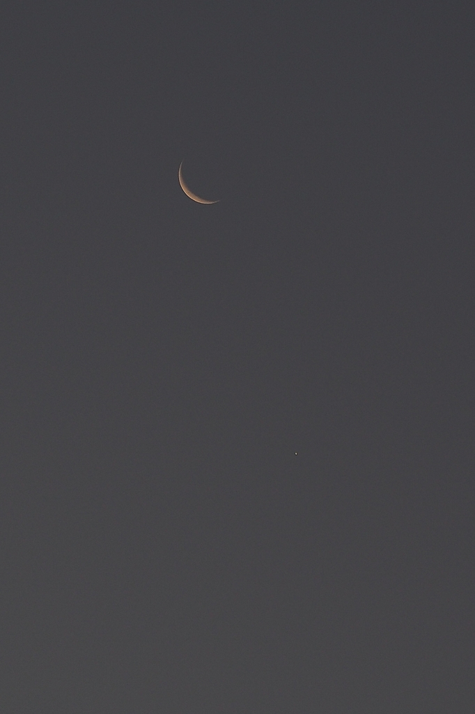 二人で見た月そして金星